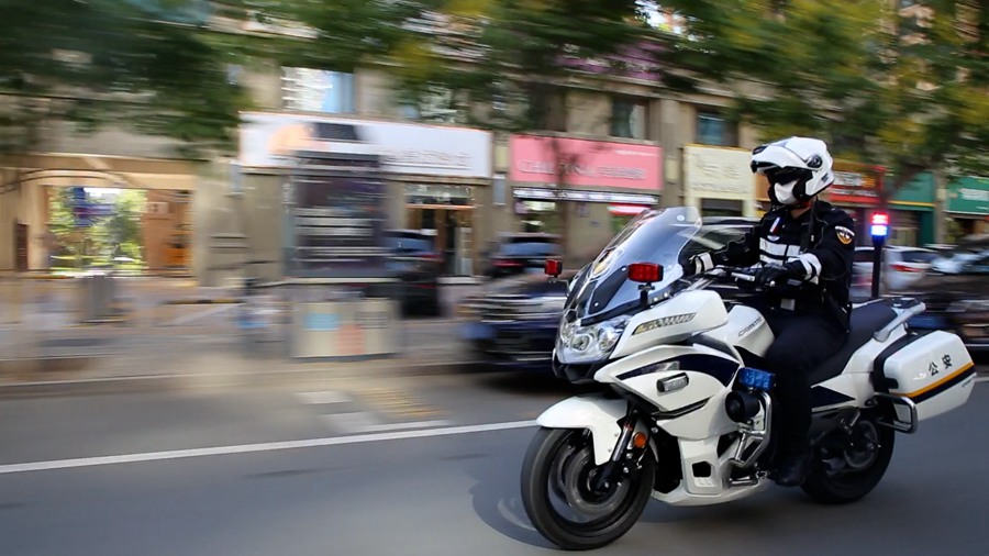 蘭州公安探索空地一體巡邏防控新模式。蘭州市公安局安寧分局供圖