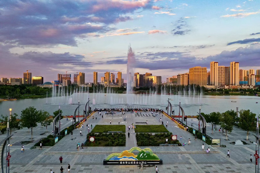 蘭州新區：十年蝶變 魅力無限。蘭州新區黨工委辦公室供圖