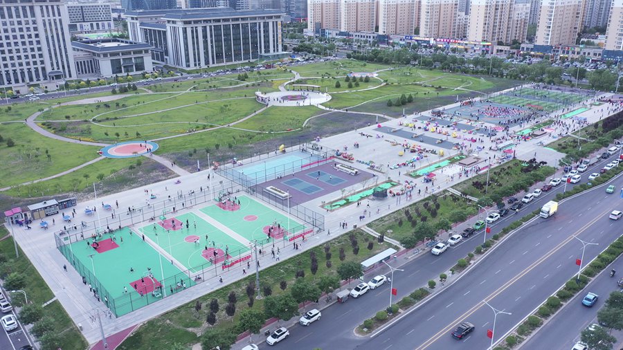 蘭州新區：十年蝶變 魅力無限。蘭州新區黨工委辦公室供圖