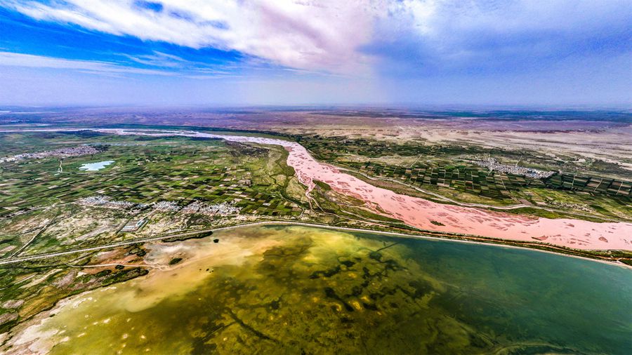 高臺縣羅城馬尾湖水庫。屈昶攝
