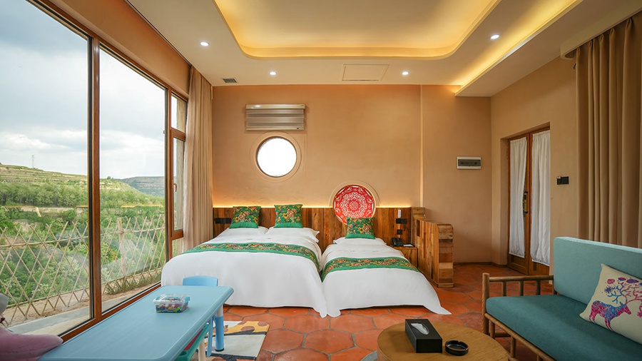 黃土大塬窯洞美。甘肅省慶陽市西峰區顯勝鄉政府供圖