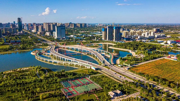 慶陽市區新貌。俄少飛攝