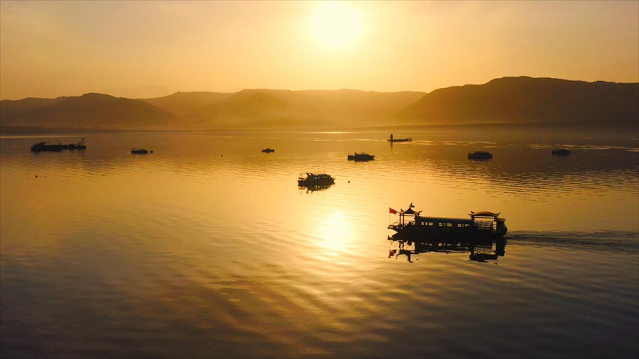 蓮花古渡春日美景。臨夏州融媒體中心供圖