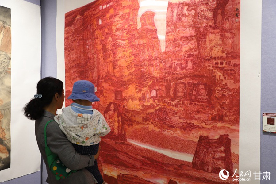 “如意甘肅·彩虹張掖”甘肅省畫院美術館聯盟美術書法作品展開展【3】