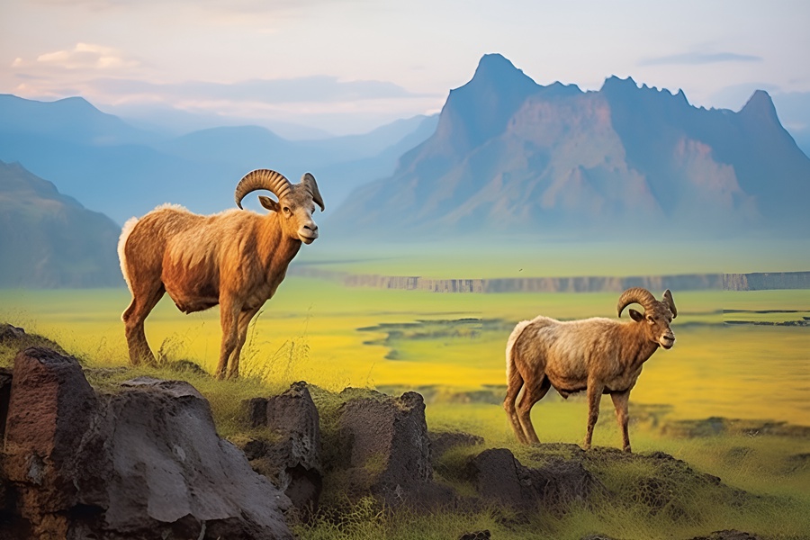 和政羊。和政縣委宣傳部供圖