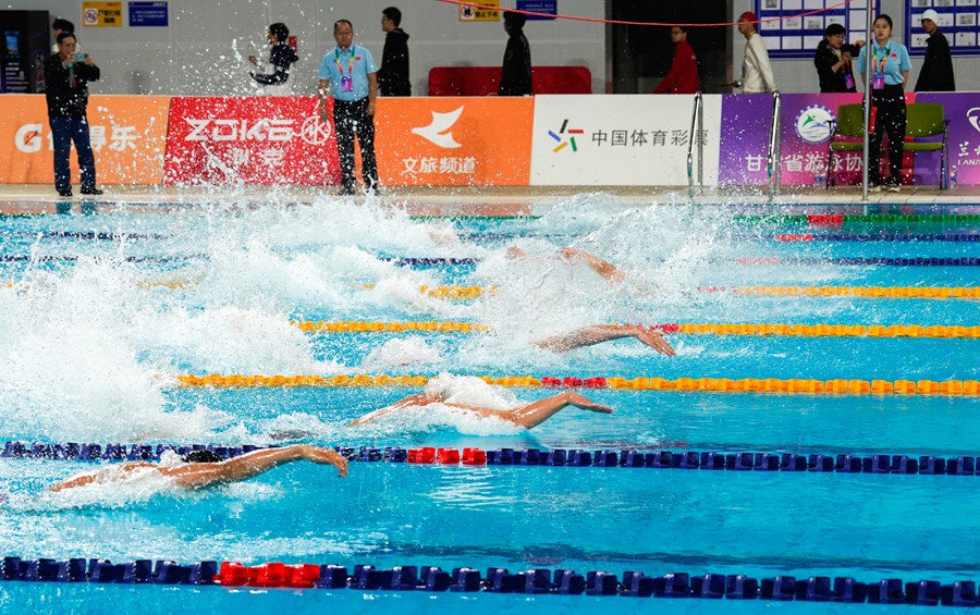 比賽精彩瞬間。蘭州市體育局供圖