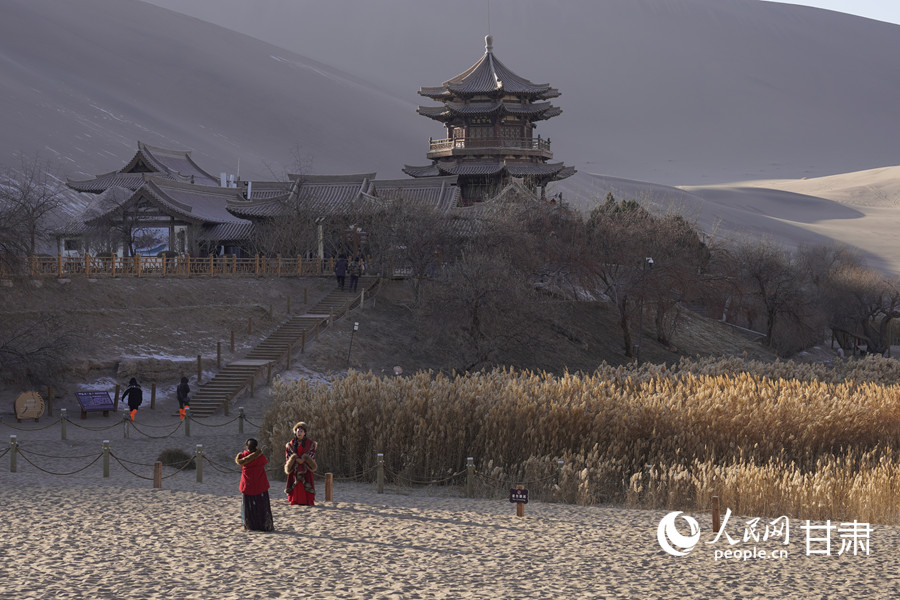 甘肅敦煌:大漠冬韻 盡顯塞外風情【2】