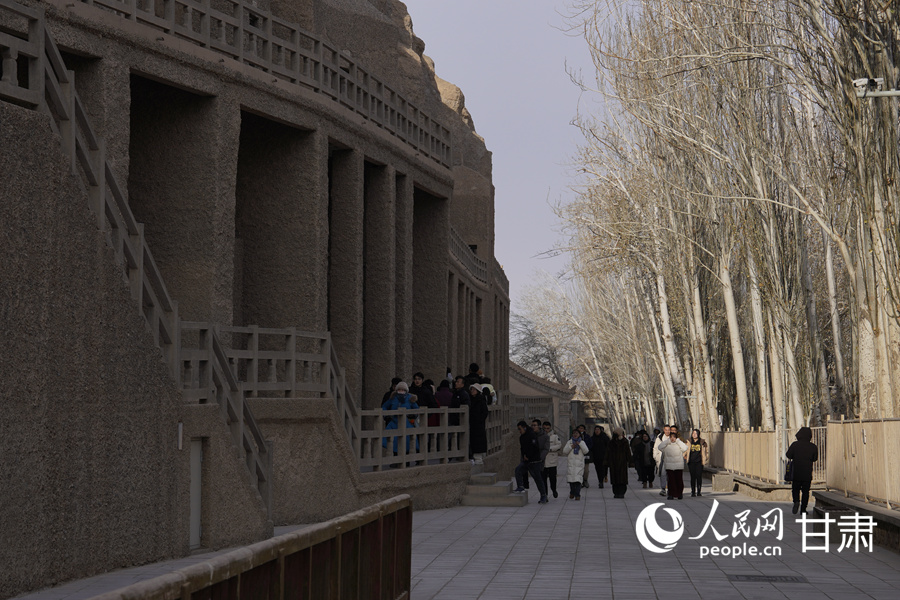 冬日靜美莫高窟