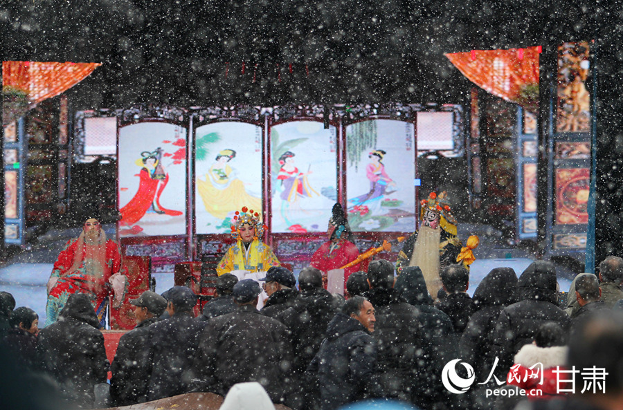 新春走基層|甘肅禮縣：秦腔賀歲 唱響新春【2】