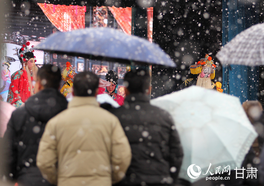 新春走基層|甘肅禮縣：秦腔賀歲 唱響新春【6】