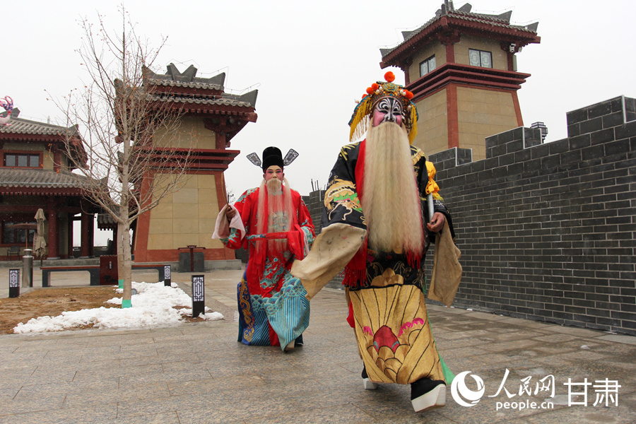 新春走基層|甘肅禮縣：秦腔賀歲 唱響新春