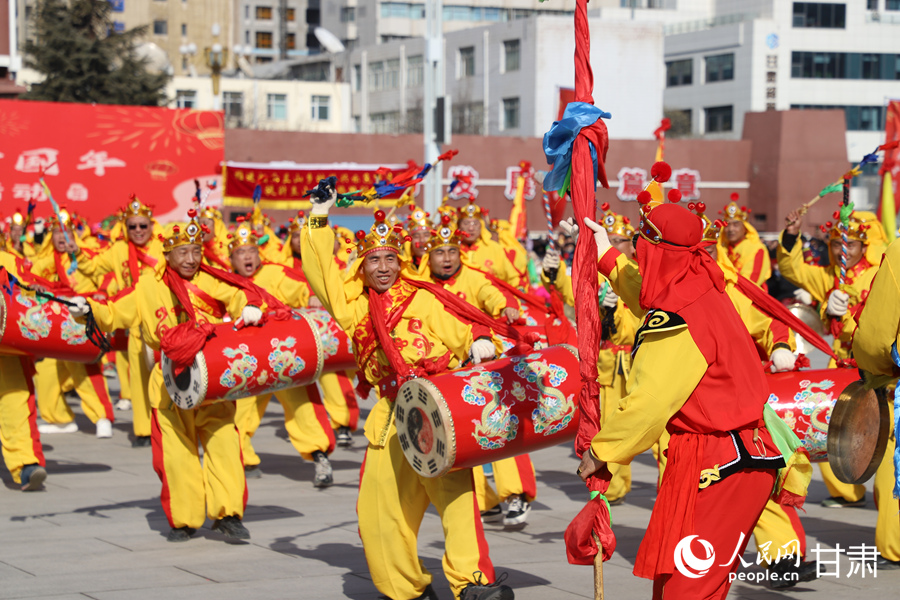 新春走基層|甘肅蘭州：社火鬧新春 鼓舞中國年【3】