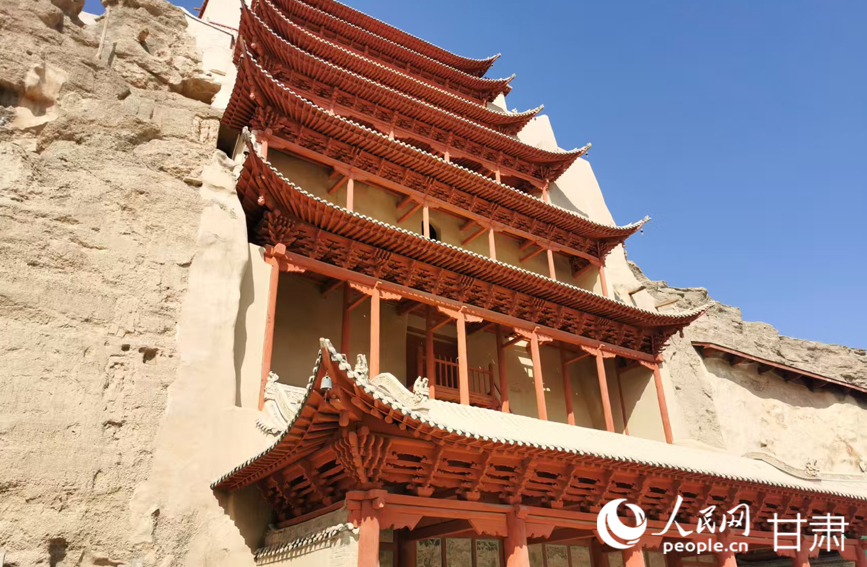 世界文化遺產敦煌莫高窟。人民網記者 黃帆攝