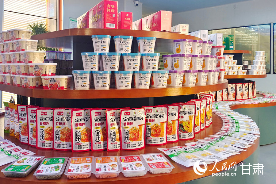 定西寬粉系列產品。人民網記者 米媛攝