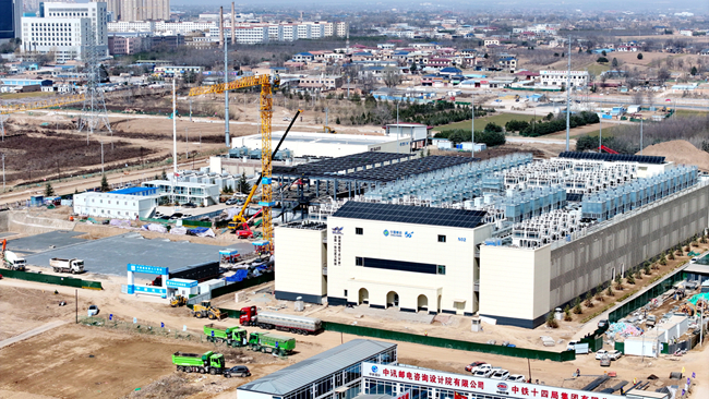 中國移動（甘肅·慶陽）數據中心項目建設現場。俄少飛攝