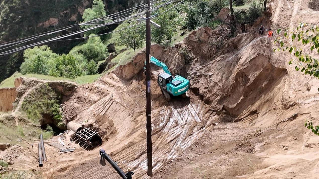 搶修現場。馬利軍攝