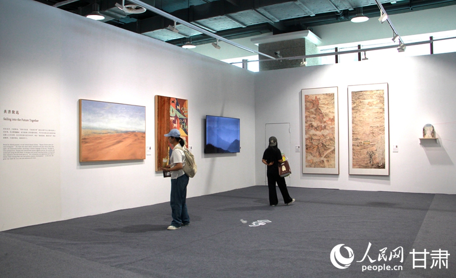 “一帶一路”國際書畫精品展亮相敦煌文博會【10】
