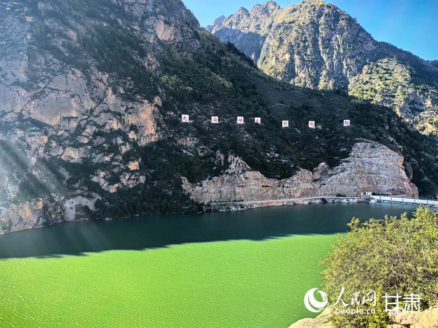 九甸峽水利樞紐工程。人民網記者 周婉婷攝